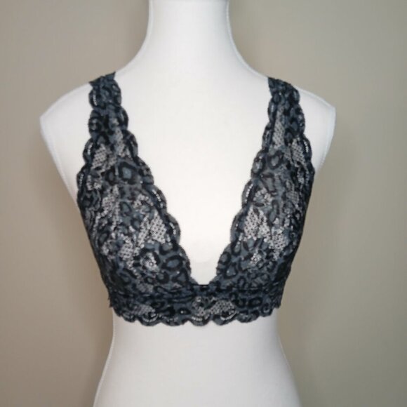 NWT Cosabella Never Say Never Leopard Printed Tall Triangle Bralette Size Small - Picture 4 of 6